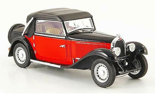 Bugatti 49 cabriolet 1/43 Luxcar red black closed 1934 diecast model cars