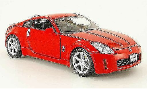 Nissan 350Z Base 1/18 Welly coupe red 2003 diecast model cars