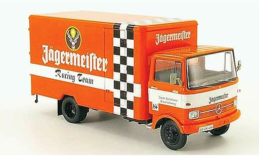 Mercedes LP 608 Kastenwagen 1/43 Schuco van Jagermeister Racing Team diecast model cars