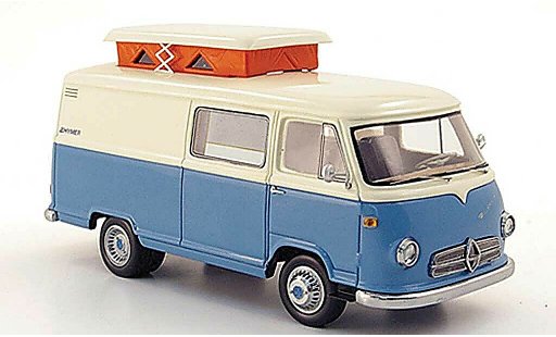 Borgward Hymer camping-car 1/43 Premium ClassiXXs Caravano blue/cremewhite diecast model cars