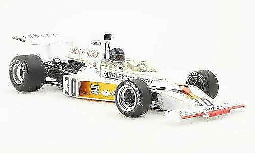 McLaren F1 Base 1/18 Minichamps Ford M23 No.30 Yardley J.Ickx GP Germany diecast model cars