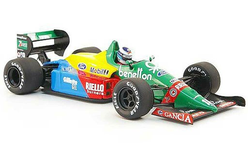Benetton B188 course 1/43 Minichamps 1990 Benetton B188 No.19 M.Hakkinen Test Silverstone diecast model cars