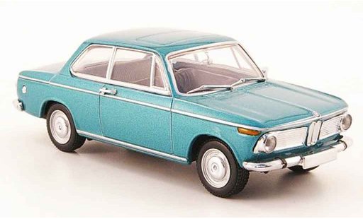 Bmw 1602 berline 1/43 Minichamps (Typ 116) turquoise 1966 diecast model cars