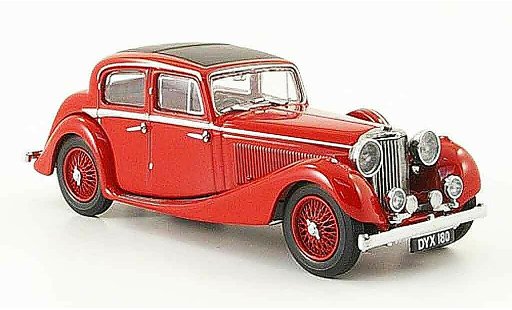 Jaguar SS Base 1/43 Oxford 2.5 saloon red diecast model cars