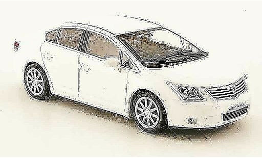 Toyota Avensis Base 1/43 Minichamps white 2009 diecast model cars