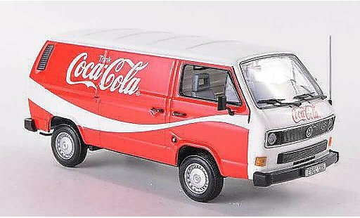 Volkswagen T3 A 1/43 Minichamps van Coca Cola white/red 1983 Coca Cola Collection diecast model cars