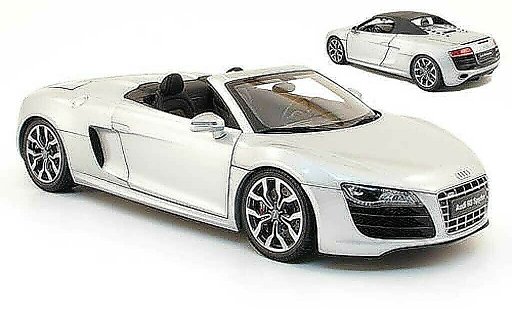 Audi R8 spyder 1/18 Kyosho 4.2. fsi grey 2010 diecast model cars
