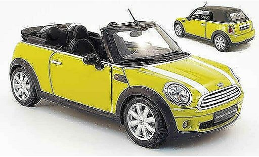 Mini Cabriolet Base 1/18 Kyosho yellow 2009 diecast model cars