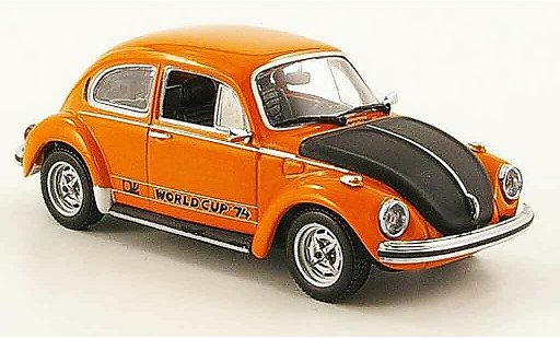 Volkswagen Coccinelle Base 1/43 Minichamps 1303 world cup orange black 1974 diecast model cars