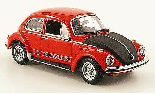Volkswagen Coccinelle Base 1/43 Minichamps 1303 world cup red black 1974 diecast model cars