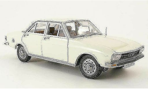 Audi 100 berline 1/18 Signature (c1) creme white 1971 diecast model cars