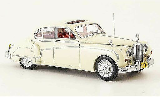 Jaguar MK 9 1/43 Neo creme white lhd avec interieur red 1960 diecast model cars