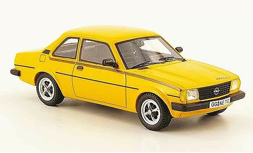 Opel Ascona B Base 1/43 Neo 2.0 j yellow 1980 diecast model cars