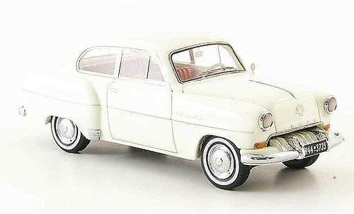 Opel Olympia Rekord 1/43 Neo limousine white 1954 diecast model cars