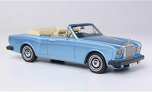 Rolls Royce Corniche DHC 1/43 Neo blue RHD 1977 diecast model cars