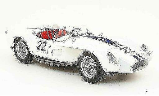 Ferrari 250 TR 1958 1/18 CMC no.22 white/blue diecast model cars