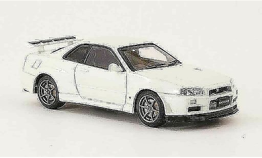 Nissan Skyline R34 1/43 Ebbro GT R V Spec II white 2001 02 diecast model cars