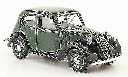 Fiat 1100 Nuova Balilla 1/43 Brumm (508 c.) green black diecast model cars