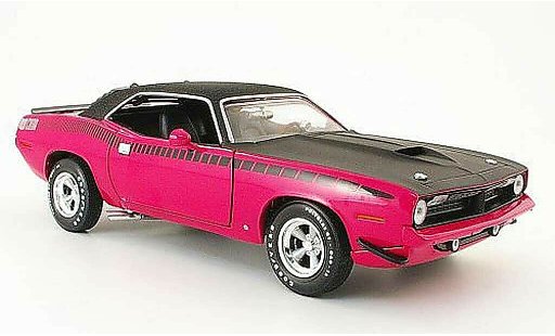 Plymouth Cuda 1970 1/18 Ertl aar pink/mattblack avec vinylroof diecast model cars