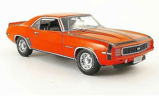 Chevrolet Camaro Z28 1/18 Highway 61 rs orange 1969 diecast model cars