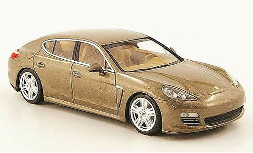 Porsche Panamera 4 1/43 Minichamps 4 beige 2010 diecast model cars