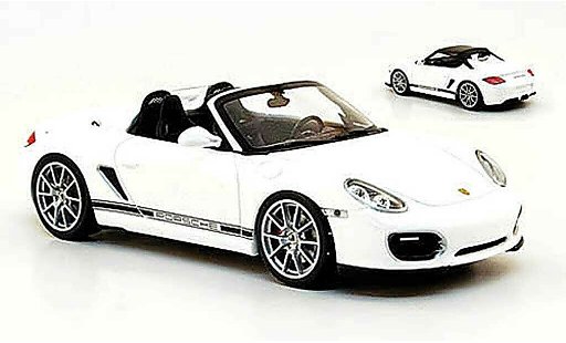 Porsche 718 Spyder 1/43 Minichamps white 2010 inklusive SoftTop diecast model cars