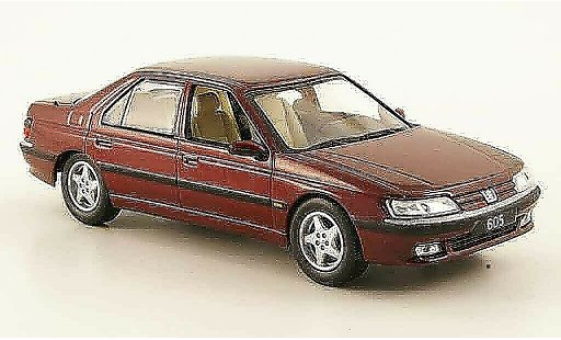 Peugeot 605 Base 1/43 Norev red 1998 diecast model cars