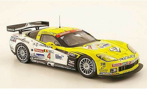 Chevrolet Corvette course 1/43 IXO C6 No.4 Ridley FIA GT 24h Spa 2009 diecast model cars