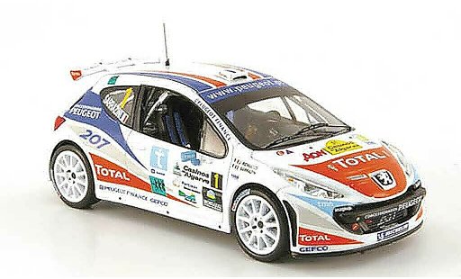 Peugeot 207 S2000 1/43 IXO No.1 Sarrazin/Renucci Rally Algarve 2007 diecast model cars
