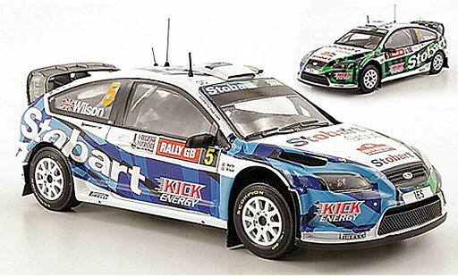 Ford Focus RS WRC 1/43 IXO 08 No.5 Stobart Rally Wales 2009 diecast model cars