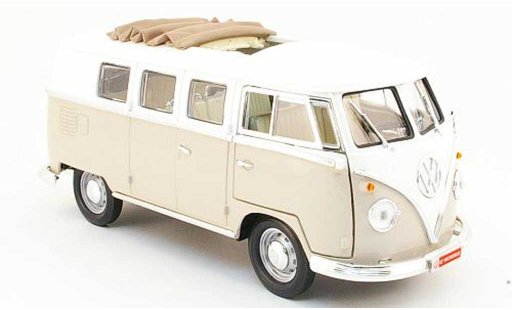 Volkswagen Combi Base 1/18 Yat Ming bus beige/white 1962 diecast model cars