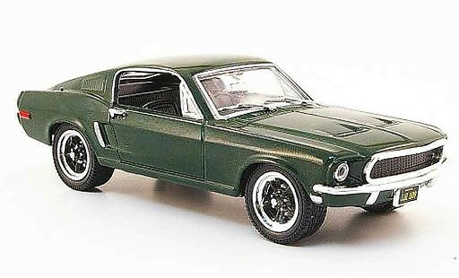 Ford Mustang Bullitt 1/43 Yat Ming GT Fastback green diecast model cars
