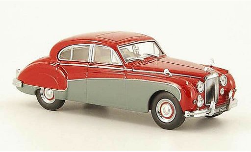 Jaguar MK 8 1/43 Oxford red/grey diecast model cars