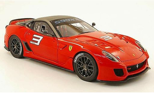 Ferrari 599 XX 1/18 Hot Wheels Elite no3 red/grey diecast model cars