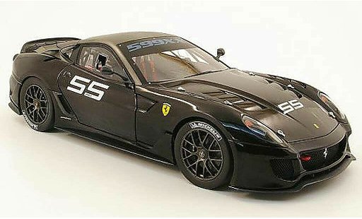 Ferrari 599 XX 1/18 Hot Wheels Elite no55 noir/grey diecast model cars