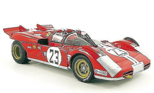 Ferrari 512 S 1/18 Hot Wheels Elite no.23 n.a.r.t. bucknum/adamovicz 24h daytona 1971 diecast model cars