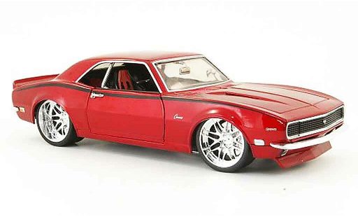 Chevrolet Camaro Z28 1/18 Hot Wheels red tunigversion 1968 diecast model cars