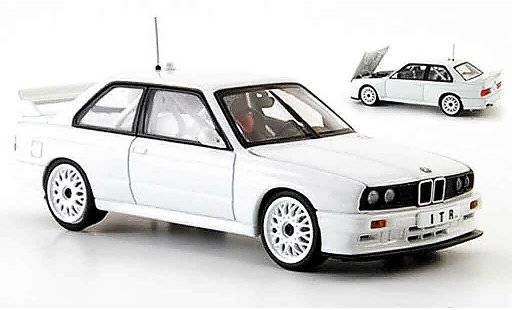 Bmw M3 dtm 1/43 Autoart E30 white Plain Body Version 1991 diecast model cars