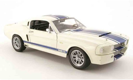 Shelby GT 500 1967 1/18 Shelby Collectibles super snake white/blue diecast model cars