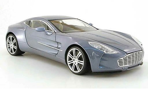 Aston Martin One-77 coupe 1/18 Mondo Motors 77 grey 2009 diecast model cars
