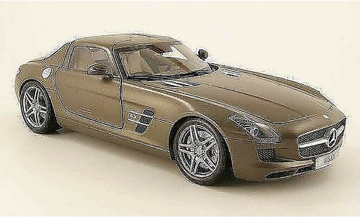 Mercedes SLS Coupe 1/18 Minichamps coupe amg (c197) matt grey 2010 diecast model cars