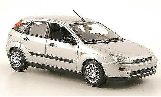 Ford Focus Berline 1/43 Minichamps grey 5-portes 2002 diecast model cars