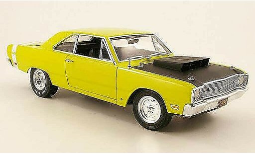 Dodge Dart 1968 1/18 Highway 61 superstock yellowgreen/noir diecast model cars