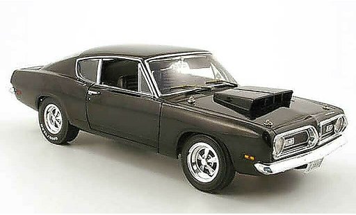 Plymouth Barracuda 1969 1/18 Highway 61 440 noir diecast model cars