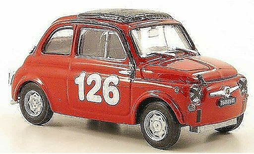 Fiat 595 Abarth 1/43 Brumm No.126 Vallelunga 1965 diecast model cars