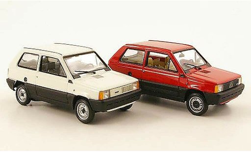 Fiat Panda Coffret 1/43 Minichamps 2er-Set 30 Jahre Jubilaum 1980 - 2010 diecast model cars