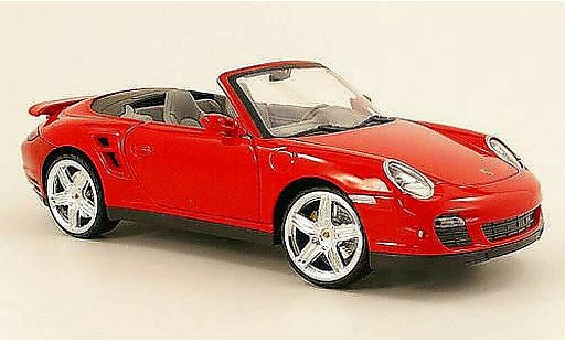 Porsche 911 Turbo 1/18 Mondo Motors cabriolet red diecast model cars