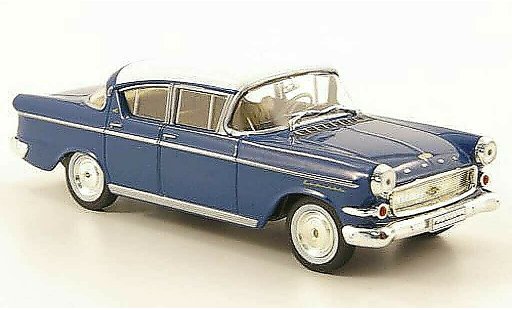 Opel Kapitan P2.5 1/43 Hachette L blue/white (ohne Magazin) 1958 diecast model cars