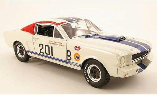 Shelby GT 350 1966 1/18 Shelby Collectibles r no.201 white/blue diecast model cars