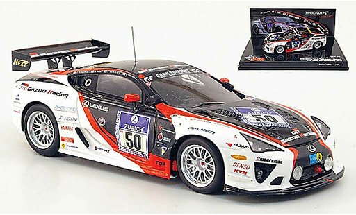 Lexus LFA Gazoo Racing 1/43 Minichamps No.50 24h ADAC Nurburgring 2010 diecast model cars